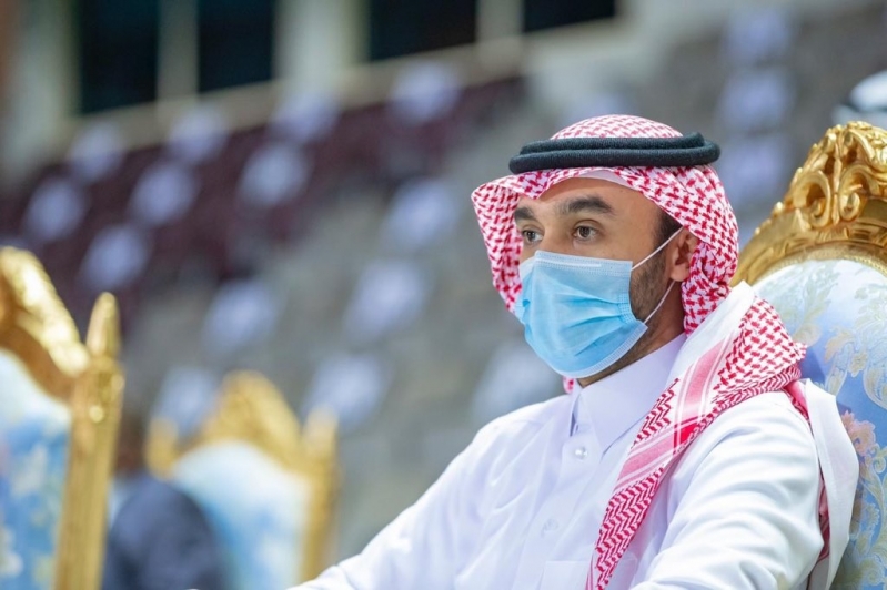 وزير الرياضة والمسحل يُتابعان ودية السعودية وجامايكا 3 وزير الرياضة
