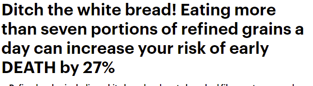 الوفاة مصير من يتناول الخبز الأبيض بكثرة