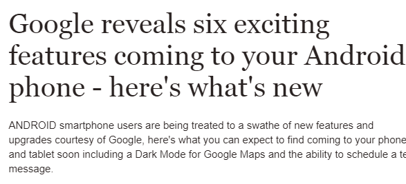 Google is launching new features soon, what is it?