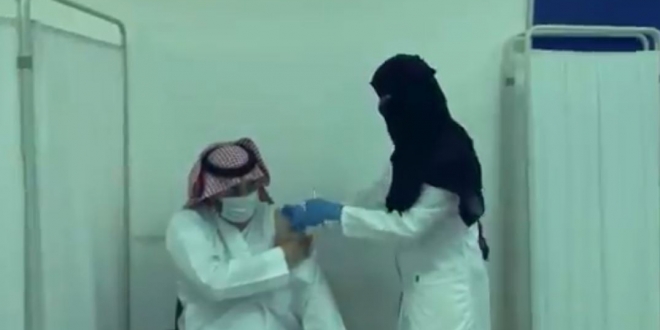 صورة إعطاء 38.5 مليون جرعة من لقاح كورونا في السعودية