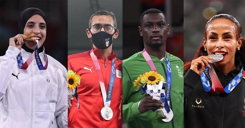 إنجازات العرب في أولمبياد طوكيو 